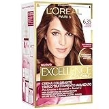 3 x L'Oreal Excellence crema 6.35 marrón chocolate tinte para cabello