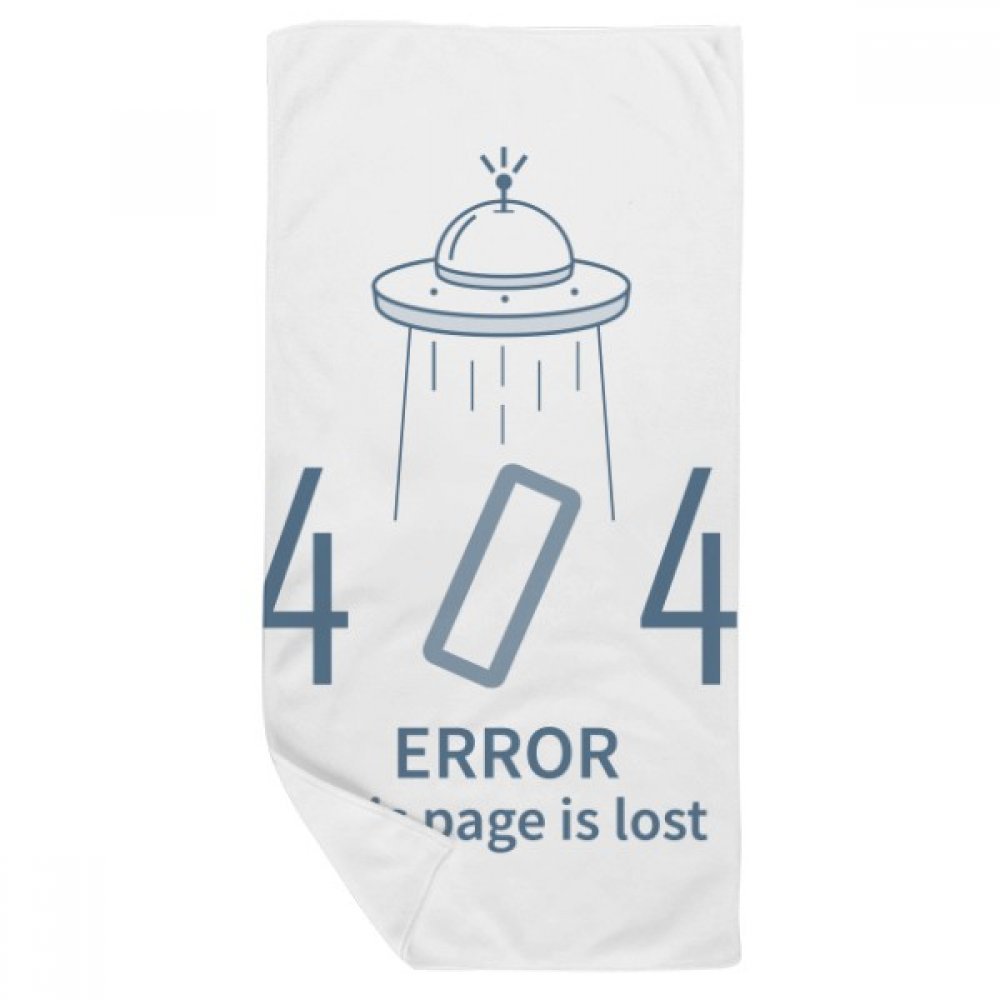 Serviette de bain Erreur 404 Programmer DIYthinker 35x70cm multicolore