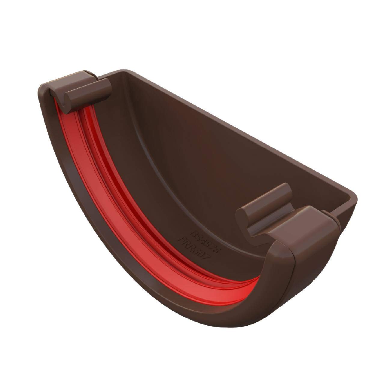 Freeflow Brown Round Gutter External Stop End, 112Mm Rain Water Systems