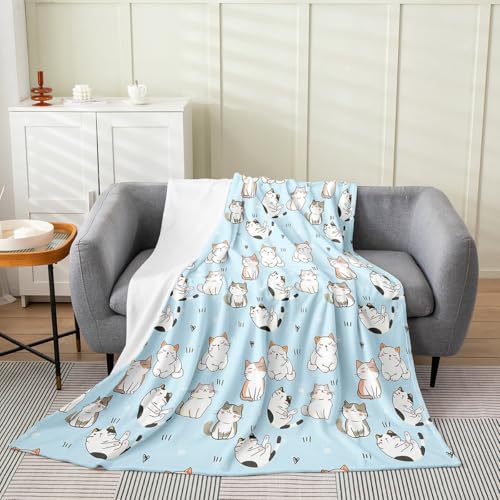 Erosebridal Cat Fleece Blanket 40