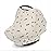 Parker Baby 4 in 1 Car Seat Cover for Girls and Boys - Stretchy Carseat Canopy, Nursing Cover, Grocery Cart Cover, High Chair Cover - Butterfly