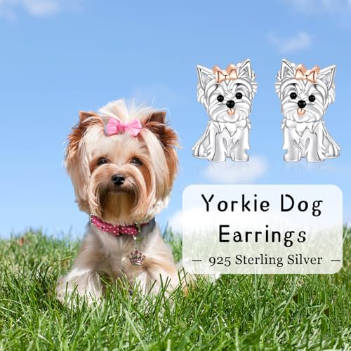 Dog Stud Earrings 925 Sterling Silver-Cute Puppy Earrings for Women-Hypoallergenic Dog Jewelry Gifts for Young Ones4