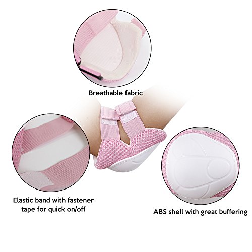 Braçadeira, Andoer Conjunto de almofadas protetoras de proteção de segurança para pulsos 6 peças par