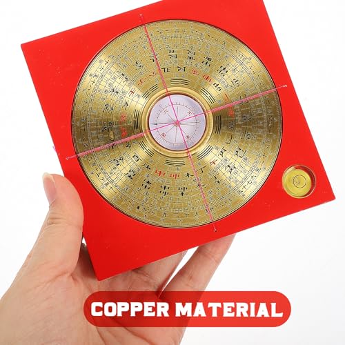 Brújula portátil retro de cobre como adorno para mostrar direcciones miniatura 4