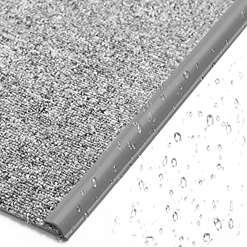 Moquette de bordure et bande de transition de sol PVC gris adhésive 10m