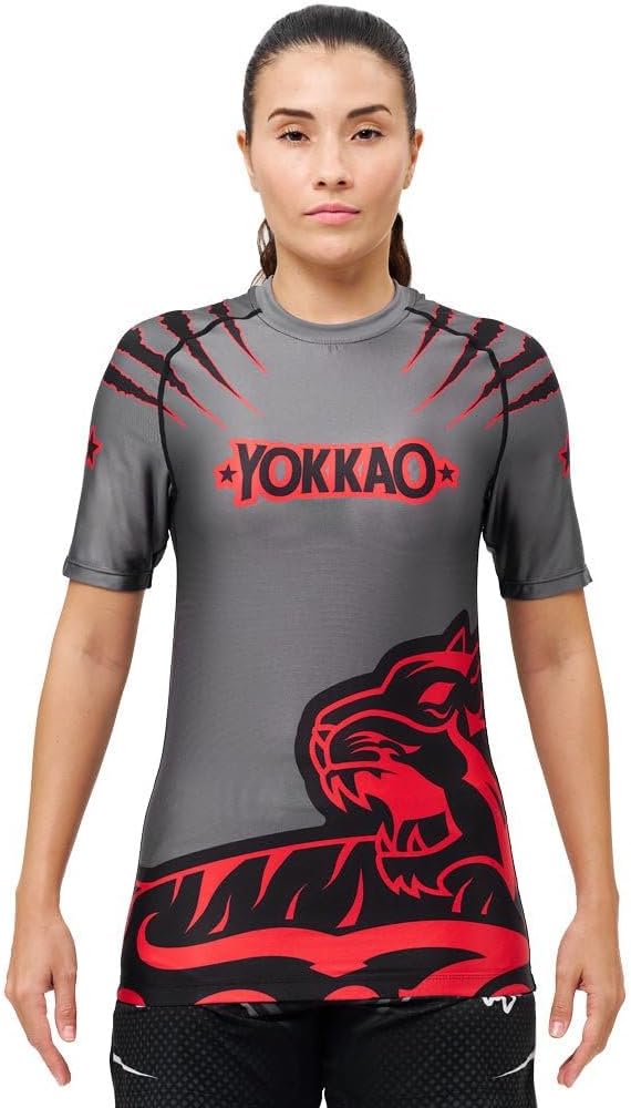 Compression Rashguard Short Sleeve Shirts by YOKKAO