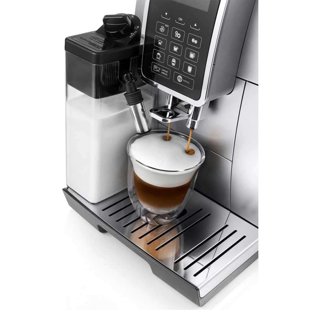 DeLonghi ECAM 350.75.S Cafetera (Independiente, Máquina de café en cápsulas, 1,8 L, Molinillo integrado, 1450 W, Plata)