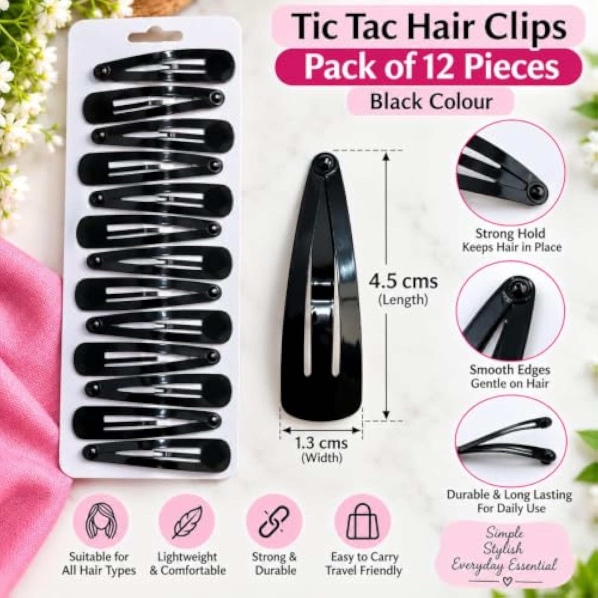 Premium Hair Accessories Combo Pack for Women, 24 Pieces