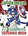 Captain America Christmas Coloring Book: Nice Coloring Books For Adults
