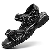 Athletic Open Toe Strap Design: Mehrere verstellbare Riemen mit Klettverschluss sorgen für einen festen Sitz, einfaches An- und Ausziehen und sicheren Halt auch bei langen Spaziergängen. Unterstützender Komfort und Flexibilität.