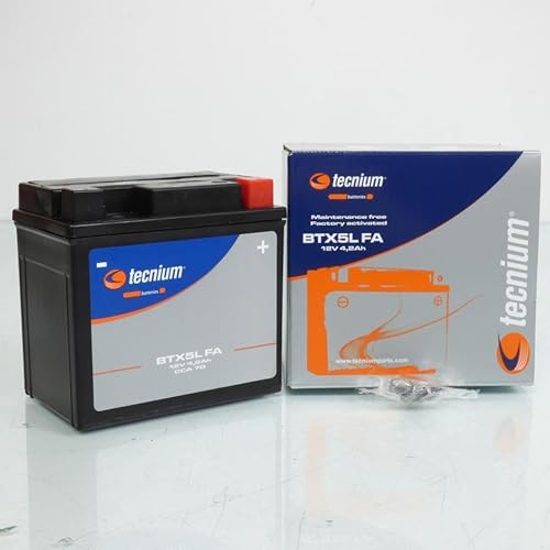 sla tecnium batterie für motorrad husqvarna 350 fe 4t 2014 bis 2018 ytx5l-bs / 12v 4ah neu