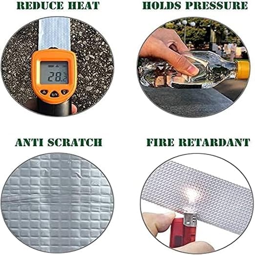 AARU BHAKTI ENTERPRISE ABE L Repair Waterproof for Pipe Roof Water Solution Aluminium Foil Waterproof Adhesive Sealing Butyl Rubber Tape for 2 INCH 2
