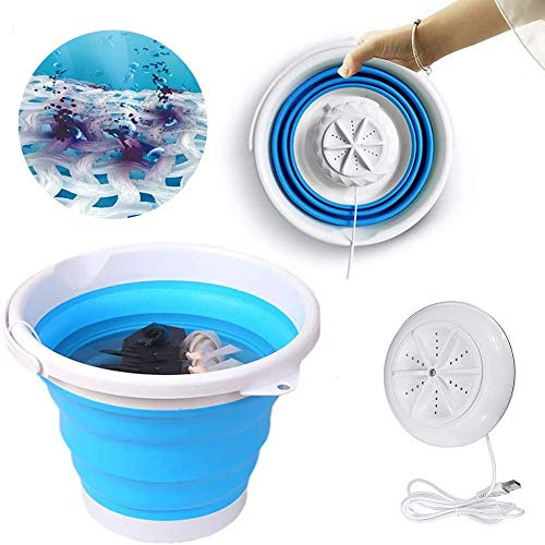 Machine à laver pliante portable avec essorage et système ultrasonique pour blanchisserie