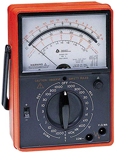 Triplett Model 60 Heavy Duty Analog Multimeter - AC/DC Voltage, DC ...
