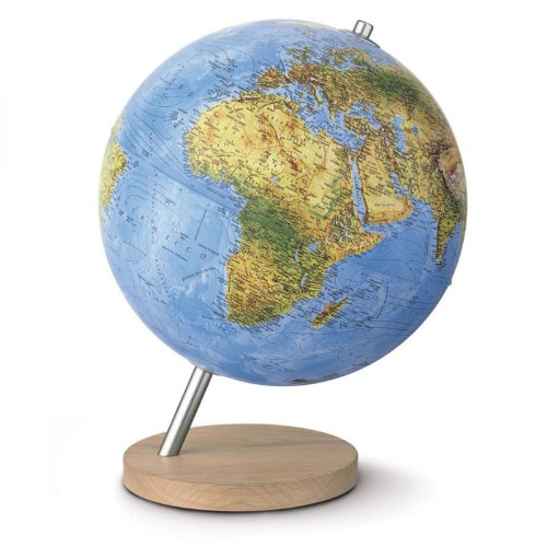 MAPPAMONDO GLOBO LUMINOSO LEGNO DIAMETRO 37CM NOVA RICO