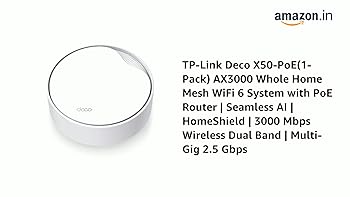 TP-Link Deco X50-PoE(1-Pack) AX3000 Whole Home Mesh WiFi 6