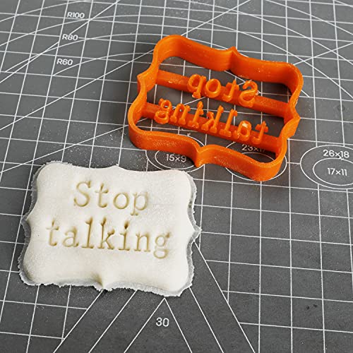 4Pcs Funny Cookie Moulds Rude Cookie Molds For Baking,Cookie Molds With Good Wishes Cookie Molds With Rude Sayings Cuss Words, Cookie Cutters Form With Fun And Irreverent Phrases #TOP5