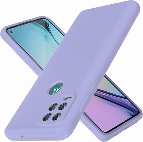 Funda para Moto G Stylus 5G 2021, silicona líquida suave protectora y forro de microfibra antiarañazos, a prueba de golpes, compatible con Moto G