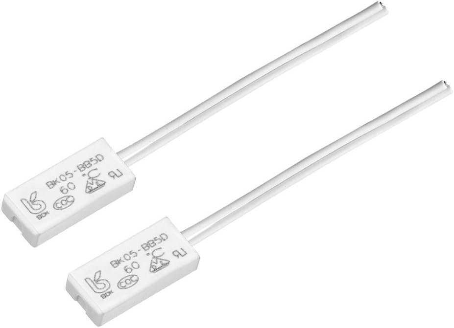 uxcell Normally Close Temperature Switch, 60℃ N.C 5A Thermal Switch