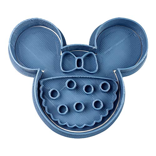 Cuticuter Minnie Profil Moule de Biscuit, Bleu, 8 x 7 x 1.5 cm