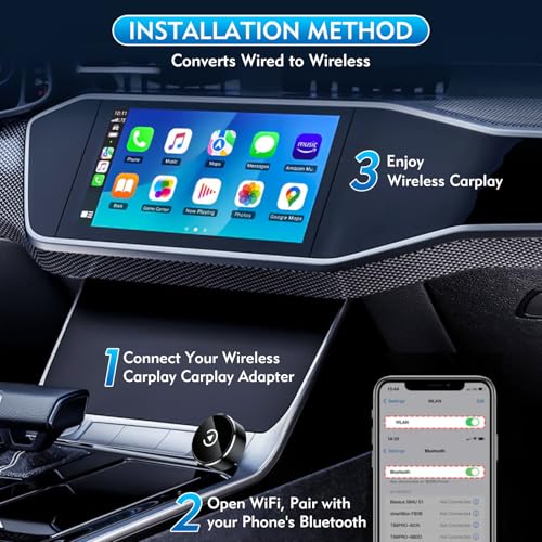 Zokvic Wireless CarPlay Adapter, 2-in-1 Mini CarPlay & Android Auto Wireless Adapter, Plug & Play, Auto Connect, Car Accessories, Car Play Dongle Compatible with iPhone & Android - image 6
