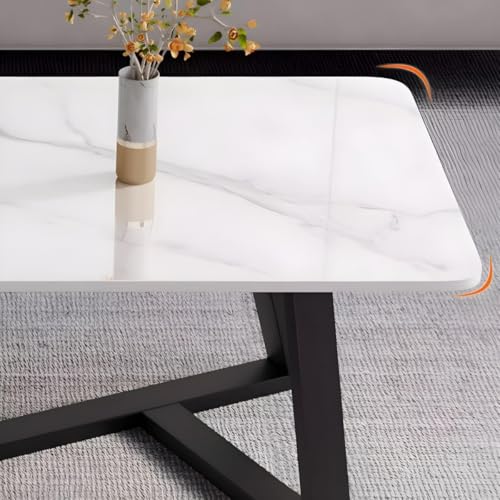 Table basse rectangulaire moderne ardoise salon table d'appoint de canapé - 3