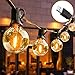 Guirlande Lumineuse Extérieure LED, AUOPLUS 15.24M Guirlande Guinguette avec G40 25 Ampoules + 1 Rechange, Guirlande Jardin Étanche IP44 Décoration Extérieure pour Patio Terrasse Fête Mariage Noël
