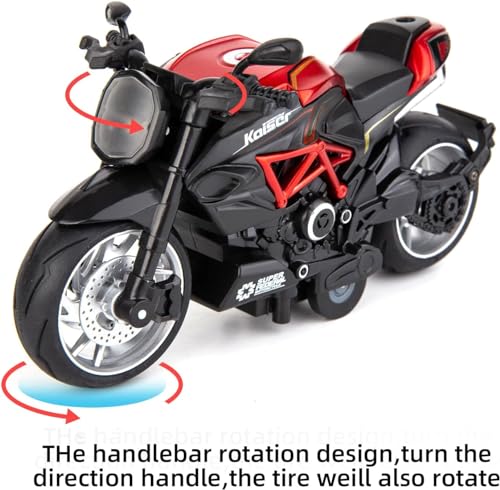 Image of Diecast Agusta 1 :14 Alloy Metal Pull Back Die-Cast Bike Scale Model Pullback Motocycle Mini Auto Toy Bike for Kids Best Gifts Toys for Kids Boys (Multicolor)