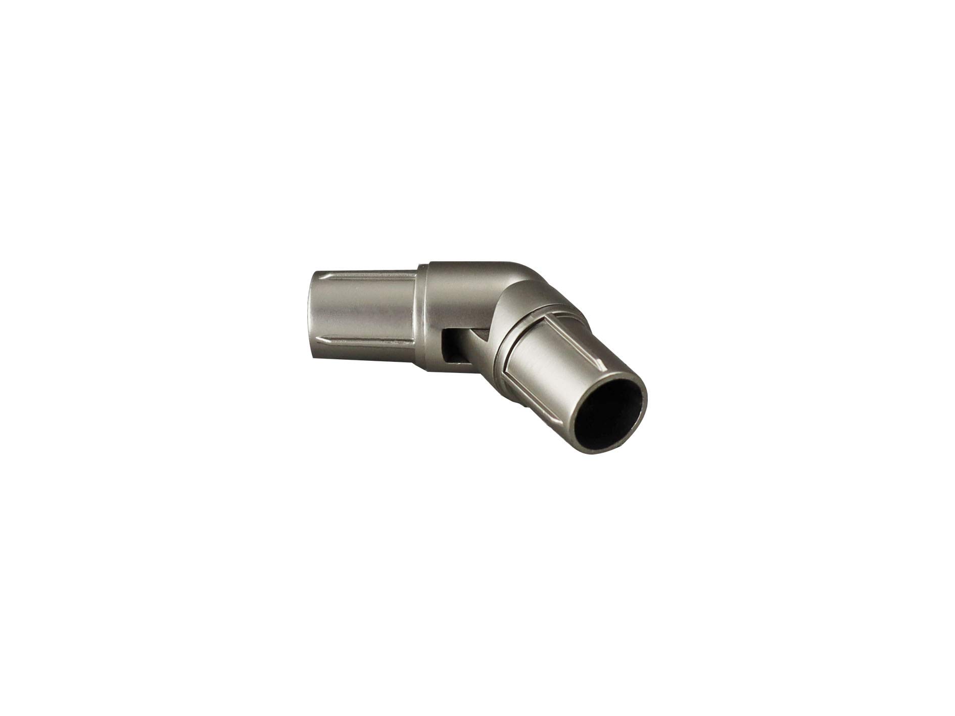 Your Home Online Satin Nickel Black Satin Brushed Chrome Brass Metal 28Mm Bay Window Curtain Pole Elbow Joint (Satin Nickel)