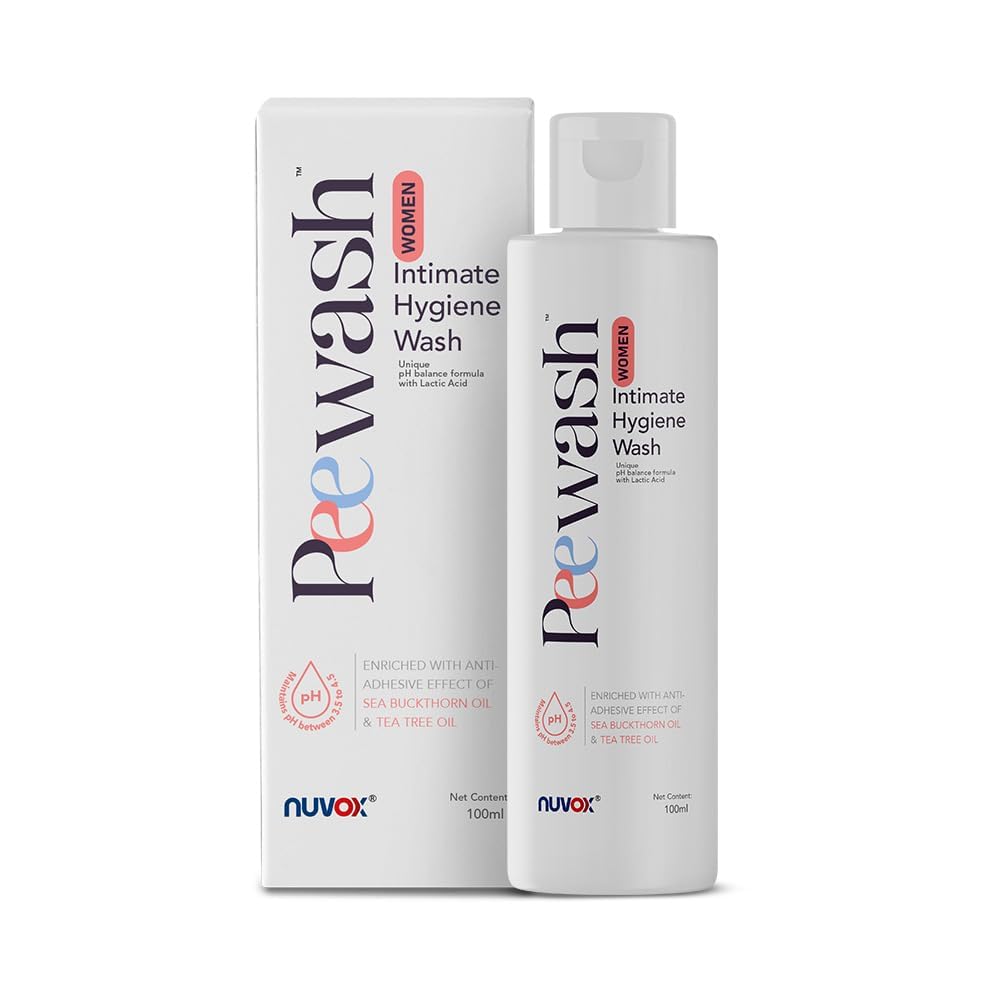 Peewash Women - Essential Intimate Hygiene Wash for Women enriched with lactic acid, tea tree oil & Sea buckthorn oil, Protects from Infections, Prevents dryness & odour -100ML