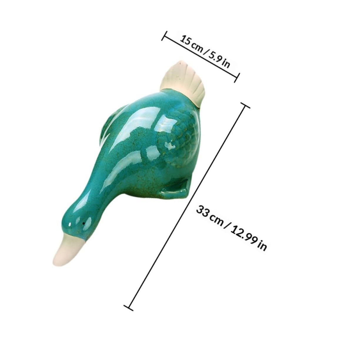 Set di 3 Statuine in Ceramica di Anatre che Bevono Acqua Decorazione Blu la Casa e Ufficio Ornamenti Decorativi Regalo per Inaugurazione Casa