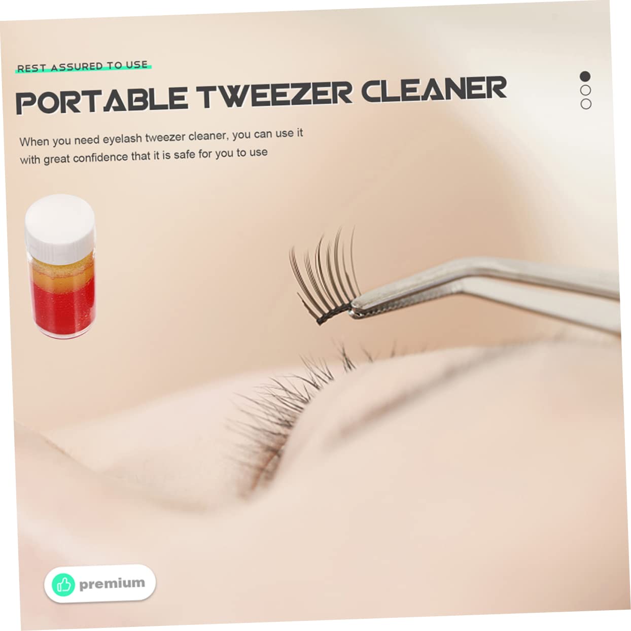 minkissy 9piezas Limpiador De Pestañas Portátil Herramienta De Limpieza Para Aplicación De Extensiones Suministros Convenientes Para Salones