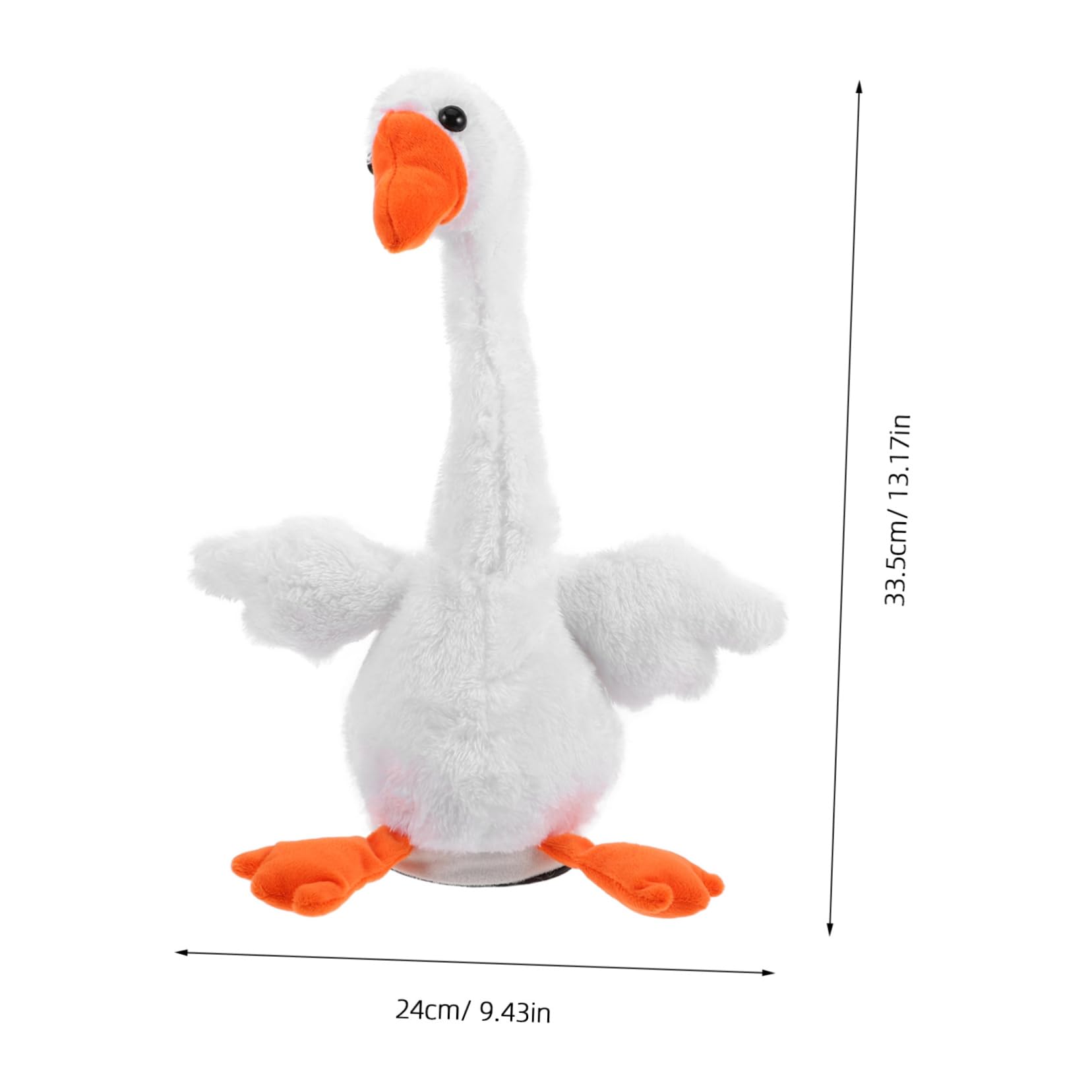 Gioco di Lancio Anelli Interattivo per Bambini Anatra Elettronica, Leggero in Peluche, per Asili Nido e Bancarelle Notturne, Set Completo per Divertimento Educativo