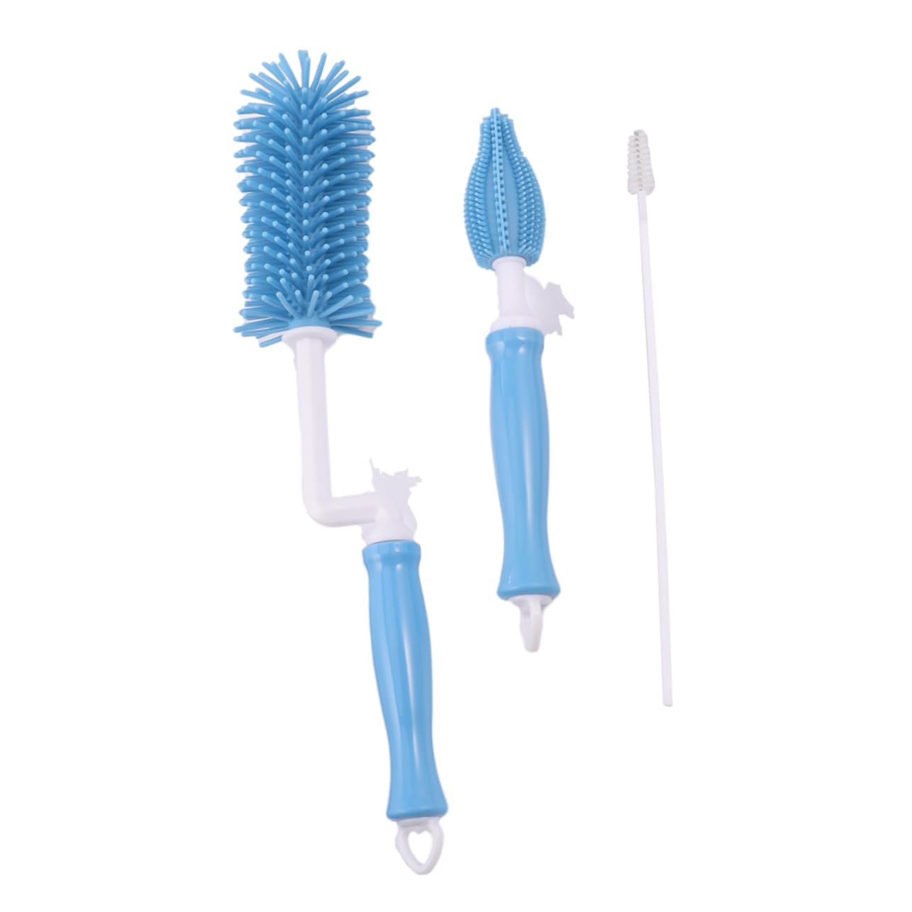 ifundom 6pezzi Spazzole Per Pulizia Biberon Silicone Pulisci Tettarella e Biberon Con Manico Design Flessibile Accessorio Sicuro Per Ragazzo Ragazza