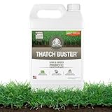 Turf Titan Thatch Buster Lawn Aerator & Grass Dethatcher (1 Gallon) – All-Natural Liquid Soil Loosener & Conditioner for Green Grass – Healthy Soil in 45 Days – Covers Up to 32,000 Sq Ft