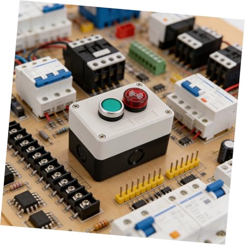 Caja de botón para control industrial con función inicio parada 7