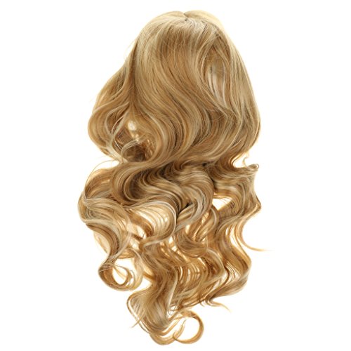 oshhni Moda Feminina Peruca de Cabelo Ondulado Grande E Loira Cinzenta para Fantasia de Festa Cospla