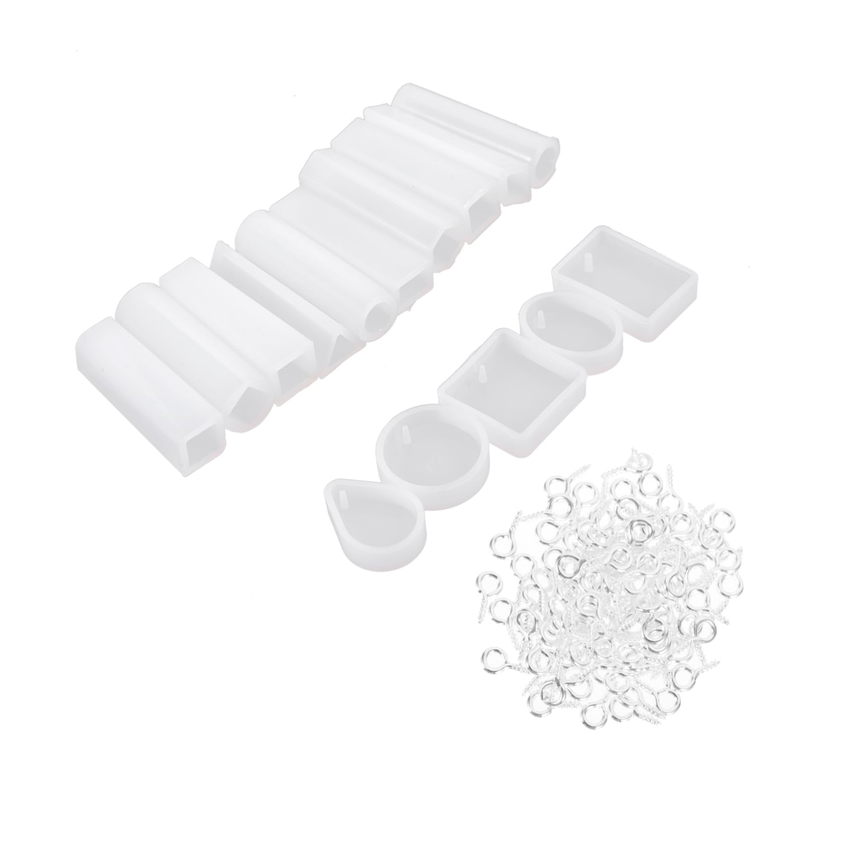 LALAFINA 4ensembles Moule Silicone pour Création De Bijoux avec Accessoires Kit De Fabrication De Pendentifs Et Charms pour Et Décoration