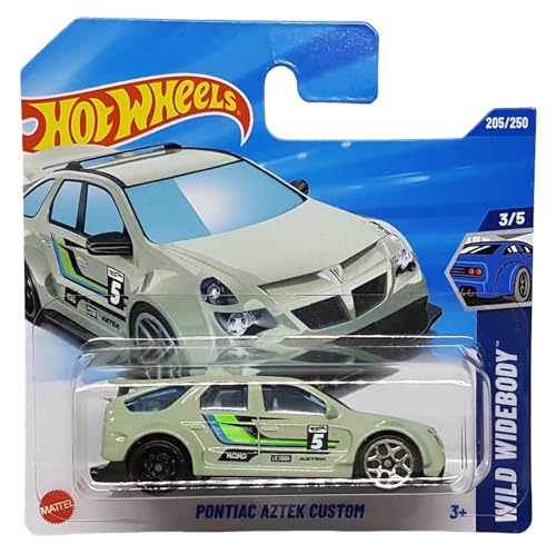 Hot Wheels Pontiac Aztek Custom JBB24 Wild Widebody 3/5 Short Card Verde GM Licenza Mattel 2025 1:64