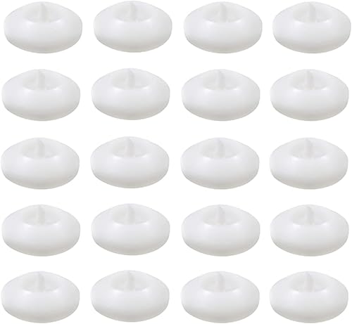 20 velas flotantes LED, velas falsas blancas de 1.5 pulgadas, funcionan con pilas, velas flotantes impermeables sin llama, velas parpadeantes