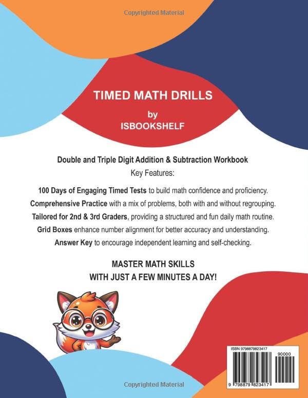 Timed Math Drills for Mastering Double and Triple Digit Addition and Subtraction Workbook: 100 days of timed tests for addition and subtraction ... 2nd and 3rd grade (Timed Math Drills Series) - Image 2
