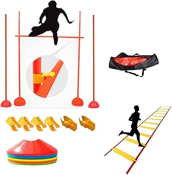 Amazon サッカー トレーニングポール 練習用具 5本セット 収納袋付き ポール ラダー コーン セット フィットネスクラブ 練習用品 Amazon サッカー トレーニングポール 練習用具 5本セット 収納袋付き ポール ラダー コーン セット フィットネスクラブ 練習用品