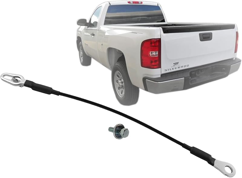 Cabo da tampa traseira Auto Parts Avenue para Silverado, Sierra e H3T – 41,43 cm com ferragens
