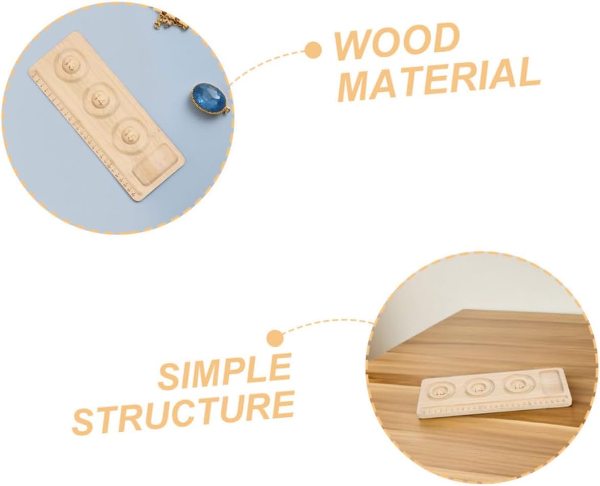DOITOOL 2pcs Bead Board Multi Compartment Bracelet Tray for DIY Jewelry Making Elegant Wooden Beading Mat for Efficient Bead Organization Crafting Professional Settings