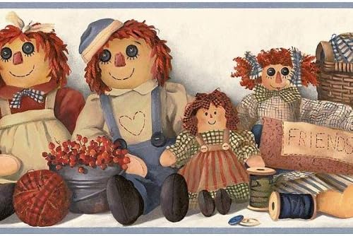 Chesapeake Rag Dolls Raggedy Ann Wallpaper Border