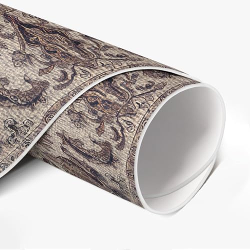 Tapis du sol vinyle ø50 cm résistant durable et élégant maison deco - 6