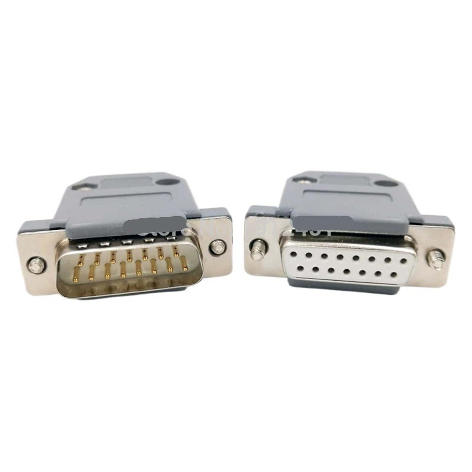 Connecteur VGA DB15 mâle à 3 rangées et 15 broches argenté pour câble de données