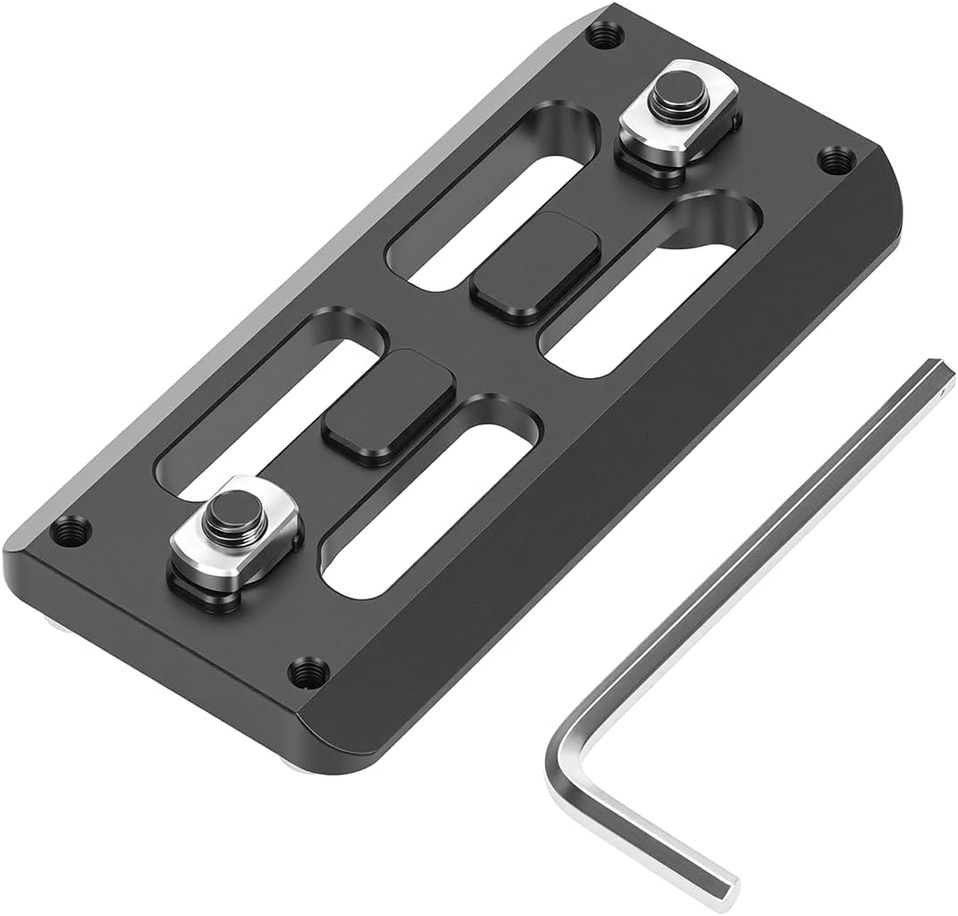 FP-240 Arca Rail Mount, 9.45 inch Arca Swiss for Rifle Tripod Ballhead Quick Release Plate, Compatible with M-LOK System