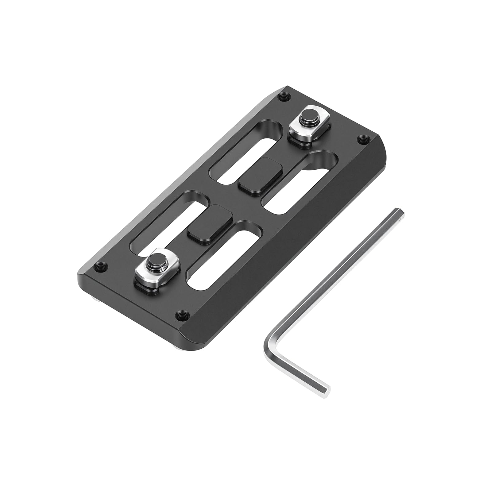 FP-80 M LOK Arca Rail Mount, 3.15 inch Arca Swiss for Rifle Tripod Ballhead Quick Release Plate, Aluminum Arca Plate Compatiable RRS
