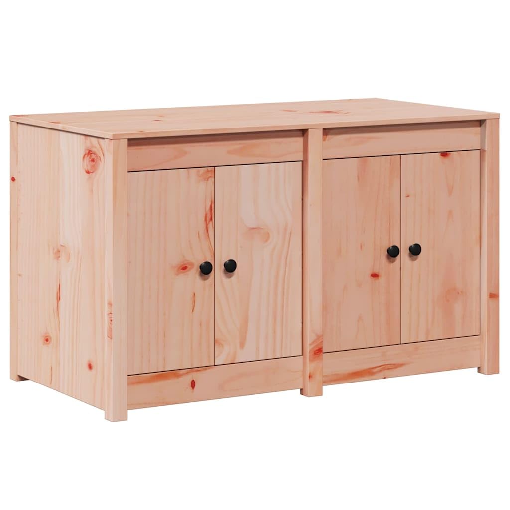 Mobile da cucina moderno con ante a filo e maniglie con bottoni in legno di pino massiccio con ripiani stabili per una pratica conservazione, armadio da cucina effetto rovere marrone
